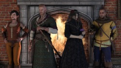 shittyhorsey:   The Witcher 3: Heart of Stone Character Pack   Olgierd von Everec, Iris von Everec, Gaunter O'Dimm and Eveline Gallo  from The Witcher 3: Wild Hunt: Heart of Stone expansion. There are two  different models for Iris von Everec (veil and