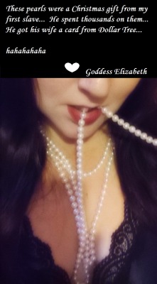 goddess-elizabeth:  My name is Goddess Elizabeth. I am a lifestyle and pro domme. My kik - passivelove101 … My time is precious - TRIBUTES ARE REQUIRED FOR CHAT… offer a GIFT CARD in your initial message or you will be automatically ignored. I would