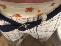 attend2me:  My attire for physical therapy. Hope they only see the white back and not the teddys. They already know I wear diapers but really hard to explain teddy bears on the front 