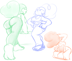 princesscallyie:  official-shitlord:  just some doods of @princesscallyie ‘s  rendition Princess bc she’s a qt :9  Damn shawty thicc. Love the doodles    dat prinny~ ;9