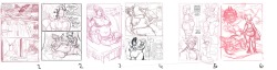 fatline:  Puddin’ on the Pounds: Comic Thumbnails 36 pages weight gain comic WIP (done during tonight’s Picarto Stream) featuring my OC’s Pitstop Puddin’ and Lady Luljetta, coming before Halloween! 