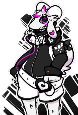 good-sheep:* He looks nervous, but he dresses so cool. Older Asriel from an AU where you take him with you. Ooo~