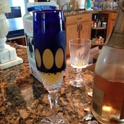 Mimosas for my mom birthday! #mimosas #mom #love #birthday #crystal #champagne #krobel #rose #blue #brut #orangejuice #morning #florida #stpete