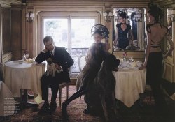 joicinda:  Stella Tennant, Jacquetta Wheeler &amp; Ben Stiller by Annie Leibovitz Vogue US October 2001