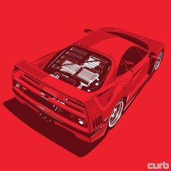 curb77:  A little F40 action for #TURBOTUESDAY  #FERRARI #F40 #TURBO #CURB  Coming soon to www.TheCurbShop.com!