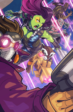 edwinhuang:  here’s my guardians of the galaxy piece finished! haven’t had a lot of free time as of late, so this one took a while. i drew them in their movie attire because zoe and chris pratt are complete badasses in the flick! hope you guys like
