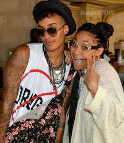 fashinpirate:  missladylove44:  Raven Symone And Girlfriend AzMarie Attend LudaDay WeekendIt was just a few weeks ago that Raven Symone had the Internet buzzing about her sexual orientation after she tweeted her excitement over California Laws which