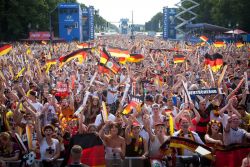 Berlin during the final game