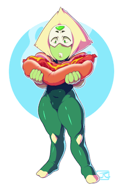 krimxonrage: “Is that hotdog really big or is she just really small??”—20170705, Art © KrimxonRage 2017   FA—Twitter—Patreon—Commission Info  