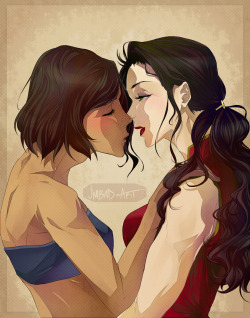 jmbad-art:  I’m not even super in this fandom but I am drawn to canon bisexual girlfriends like a moth to a gay ass flame