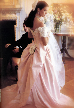 80s-90s-supermodels:  Bride US, August 1987Model : Clotilde 