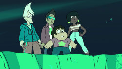 the-world-of-steven-universe:  Steven and The Cool Kids make an interesting discovery.On this week’s episode of Steven Universe, Thursday, March 26 at 5:00 p.m. (ET/PT)… “Joy Ride” – The Cool Kids help Steven put some fun back in his life.