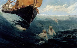 chrestomatheia:  Edward Matthew Hale (1852-1924), The mermaids’ rock. 