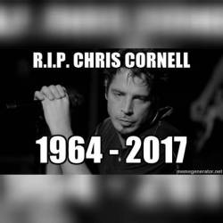 Such a sad loss of a great artist!! #rip  #chriscornell #soundgarden #audioslave #music #rock #grunge