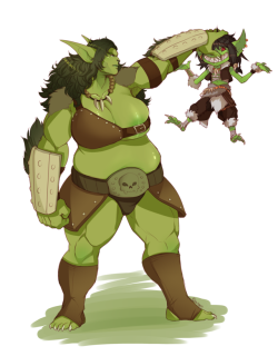 unifawn:  Spaal’s big ole gal looking very annoyed at dis goblin.