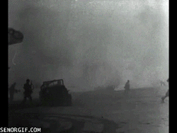 astronema-princess-of-all-evil:  atlas-pt:  southernsideofme:  Historical footage of the last T-Rex serving his country in WWl.  But isn’t that a Jeep? And the T-Rex is holding a…Browning M2? Which wasn’t used until 1933…  So I think this footage