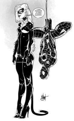 browsethestacks:  The Spider And The Cat by Otto Schmidt 