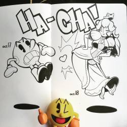 grimphantom2:  mikeluckas:  ha-CHA!! 💖💕 yes I’m counting this as #Inktober for day 17 and 18. #princesspeach #smashbros #pacman #nintendo   Butt atttack always effective XD