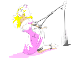 Princess Peach in bondage - by: SatinMinions