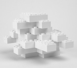 the-whiteness-of-milk:Lego cloud sculpture by Chicago based artist Eric Maldre
