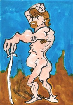  Model: Ed BarronInk and watercolor on paper, A3 size (11.69&quot; × 16.54&quot;) 