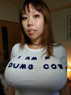 boobgrowth:  &ldquo;Cow needs to be milked! MOOOOO&rdquo;