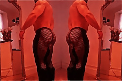 daviddavidxxl:  My mesh tights from slickitup.com ;) 