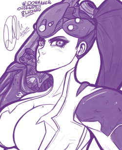 falconsketcher:  Once again drawing Overwatch and this time is our sexy lady Widowmaker! 