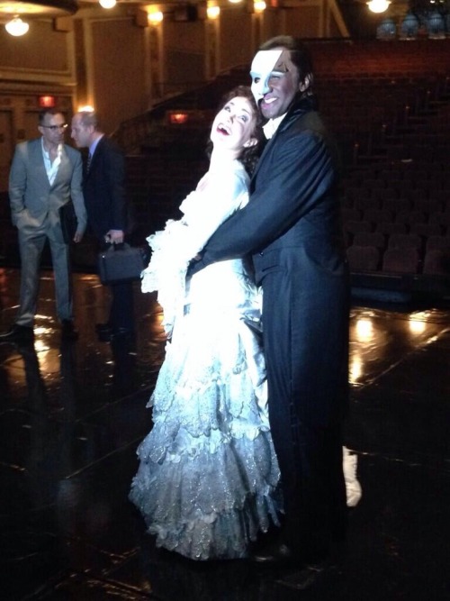 Norm Lewis and Sierra Boggess in PHANTOM tonight!