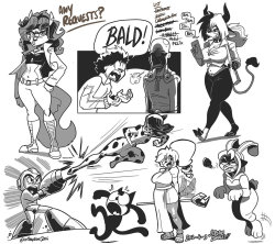 crikeydaveart:Random request drawings from today’s stream!Had a lot of fun drawing so many characters for the heck of it, including:Carmelita Fox (Sly Cooper)Deku (Hero Acadamia) and Saitama (One Punch Man)Alejandra (Las Lindas)Megaman (duh) and Ladybug