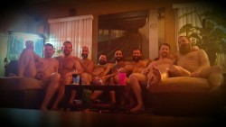 mister-moscato:  animalcub:  thebackyardboys: A night well spent with these handsome fellas celebrating a backyard birthday. And of course, we all wore our birthday suits.  Unffff totally need to do this for a birthday sometime  How do I get invited to