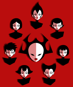 linlee1000sartblog: (SAMURAI JACK 2017) 7 Women, 1 Face   I probably jumped the gun on this one. It’s just that I’ve never been in love with 7 characters, from the same show, at the same time before. You guys don’t know how many times I’ve watched