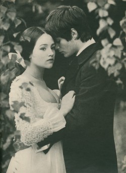 Leonard Whiting and Olivia Hussey as ‘Romeo and Juliet’, 1968.