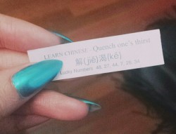 what is this fortune  cookie trying to imply about me&hellip;&hellip;..