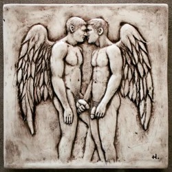 harrytanner:  Eternal. #homoerotic #nudemale #eroticart #angels #gayart