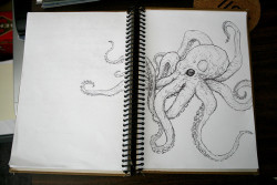 brutalgeneration:  Sketchbook Octopus by michael alm on Flickr.