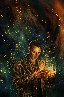 alicexz:   Another Doctor Who commission from Big Chief Studios and officially approved by the BBC! This is my long-awaited portrait of the Ninth Doctor, titled “The Parting of the Ways&ldquo; - it’s meant to be a dually melancholy/hopeful piece,