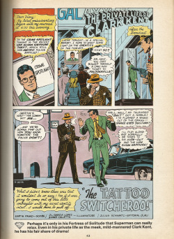 The Tattoo Switcheroo by Martin Pasco, J.L. Garcia-Lopez &amp; Vince Colletta. From Superman Official Annual 1980 (DC Comics/Egmont Publishing). From a car boot sale, Nottingham.   Silver Age Superman story checklist: Previously unnoticed exact doppelgang
