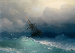 knightofleo:  mymodernmet:  Mesmerizing Translucent Waves from 19th Century Paintings   #ivan aivazovsky