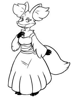 /vp/ request  Request a Delphox in a wedding dress.