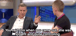 micdotcom:  Watch: A TV host brilliantly shut down his audience for laughing at a male domestic violence survivor (While host Jeremy Kyle’s response to this particular incident was a strike against sexism, it’s worth noting he doesn’t have a perfect