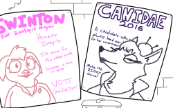 tgweaver:  I was recently introduced to Councilwoman Canidae, a character spun up by this lovely artist to serve as Zootopia’s mayor  Since I’ve been on a kick for Mayor Swinton, I threw Canidae into my little run as an opposing election candidate
