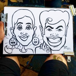 Doing caricatures at Dairy Delight!  12&quot;x18&quot; Ink on paper    #art #drawing #caricature #caricatures  #artistsontumblr #artistsoninstagram #caricarurist #ink #pentel