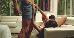 xperfectlyimproperx:  Iâ€™ve seen this gif at least 20 times and only now am noticing the other girl in the background. Damn thatâ€™s a nice cock.