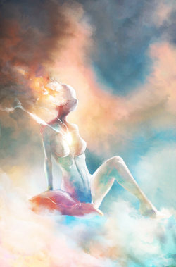 sekigan:  ArtStation - The Cloud Princess, Aaron Nakahara