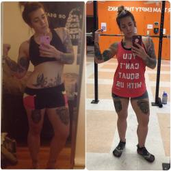 tiny-vessels:  A year’s difference. Bulked seriously from August 2014 to November 2014, ate whatever I wanted for a month in December and barely went to the gym, got on a serious cut starting mid-January. Ready for an intense bulk/cut to get fab for