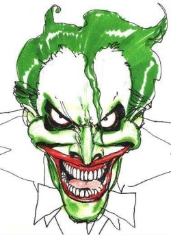 brianmichaelbendis:  The Joker by Simon Bisley .