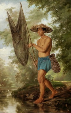 pupuplatter:  Félix Resurrección Hidalgo, El Pescador de Sacag, 1875, Museo Nacional de Antropología. 