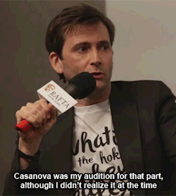 mizgnomer: David Tennant explaining why/how the Tenth Doctor and Casanova are so similar …from the [ BAFTA New York In Conversation with David Tennant ] Bonus: 