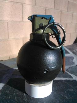 bolt-carrier-assembly:  You know what this is? This is a legal, FORM 1 Frag Grenade.Thats right. A guy over on arfcom sent in a form 1 application to the ATF to build a frag grenade as a destructive device, and it was approved.So for roughly 趚 and